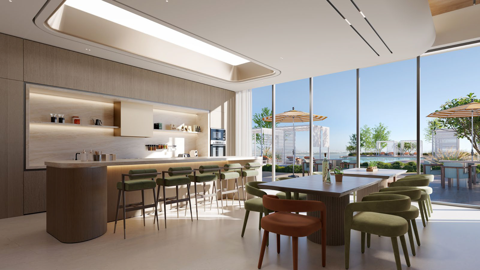 Modern hillside house