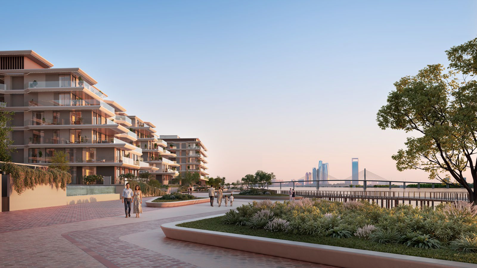 Modern hillside house